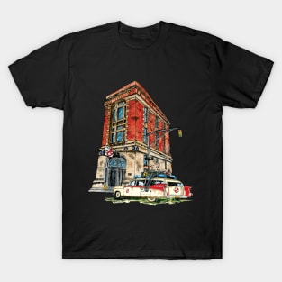 Ecto- 1 / Firehouse, Hook & Ladder Company 8 T-Shirt